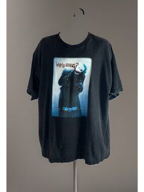 The Dark Knight Joker Batman Heath Ledger Movie Promo T Shirt Men's Size XL